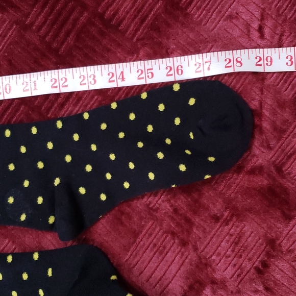 NWOT over the knee black w/ yellow polkadot. - Picture 2 of 3